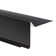 Vindskede sort aluminium 75 x 20 x 80 x 1000 mm